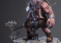 Makingof 3d realistic model “The Barbarian’  By Ivo Diependaal