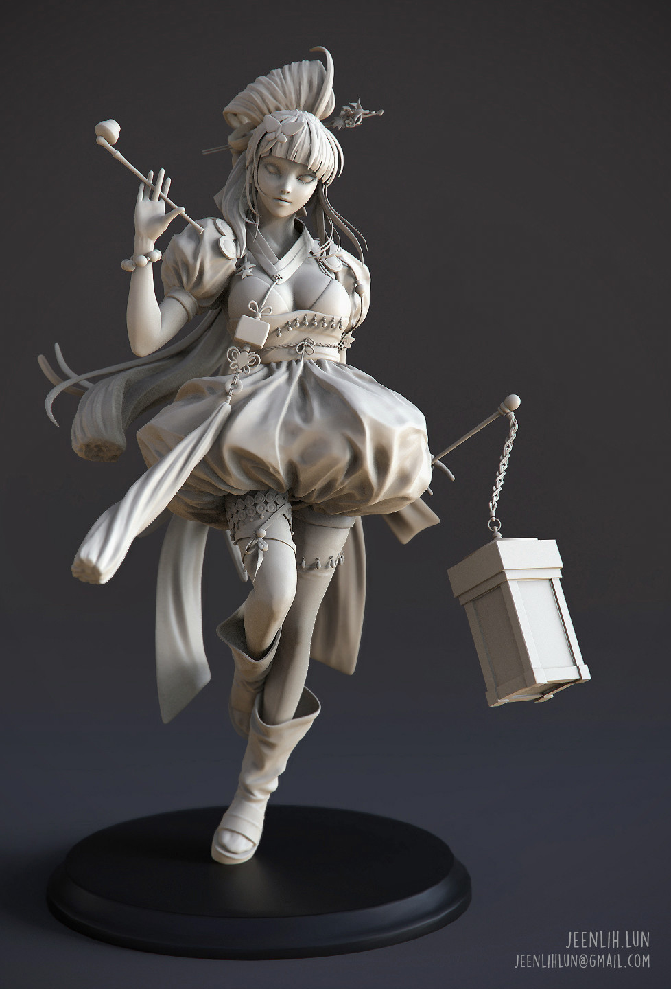 anime sculpture zbrush