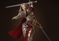 Making of Female Realistic Model Knight