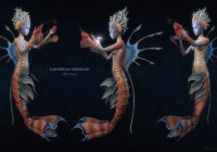 Making of 3d model ‘Caribbean Mermaid’ In Zbrush