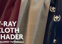 V-Ray cloth shader tutorial