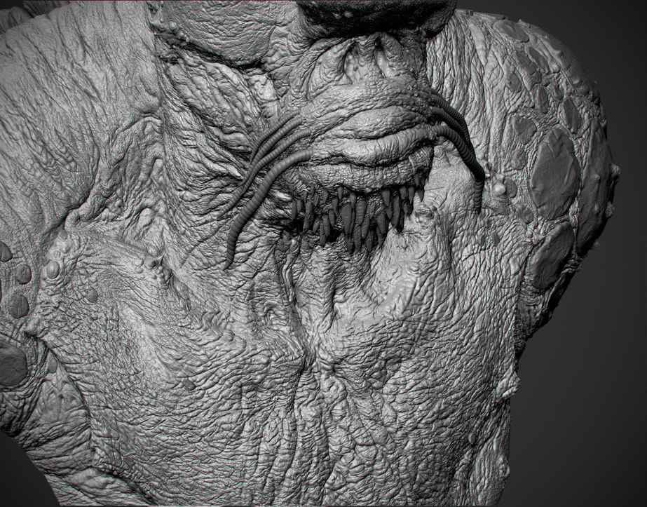 how to stech a model in zbrush