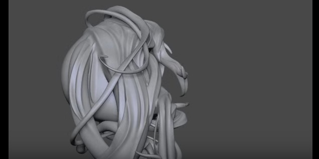 ethereal girl zbrush