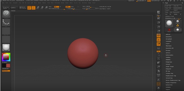how to start a new project zbrush