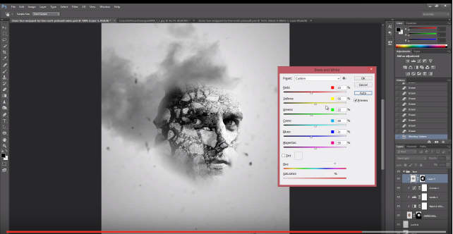 How to Apply Stone Texture to Human Face in Photoshop | Animation Worlds
