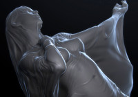 Makingof Pale Night Female realistic model with Zbrush