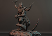 Makingof Zeus vs Indra In Zbrush