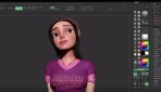 3D sculpting and texturing timelapse with Zbrush